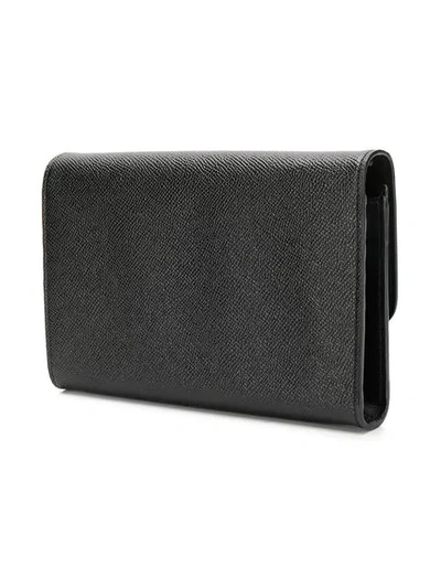 Shop Dolce & Gabbana Dg Flap Clutch In Black