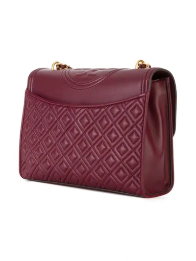 Shop Tory Burch Fleming Convertible Shoulder Bag In Red