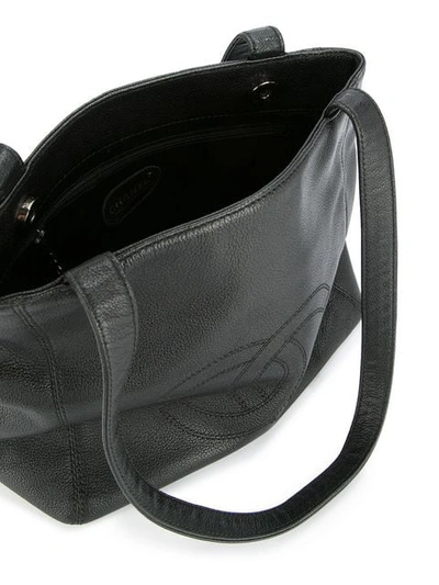 Pre-owned Chanel 1997-1999  Cc Shoulder Tote Bag In Black