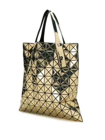 Shop Bao Bao Issey Miyake Metallic Prism Tote Bag In Gold