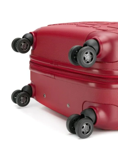 Shop Baldinini Logo Suitcase In Red