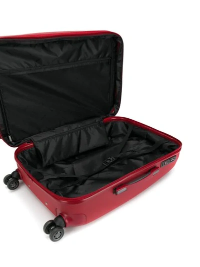 Shop Baldinini Logo Suitcase In Red