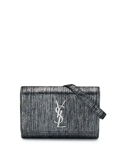 Shop Saint Laurent Kate Belt Bag In Metallic
