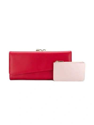 Shop Dolce & Gabbana Wallet Clutch Bag - Red