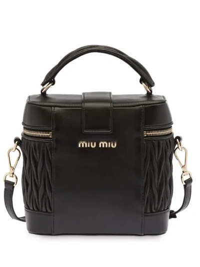 Shop Miu Miu Structured Crossbody Bag - Black