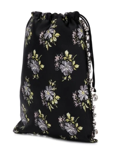 Shop Ca&lou Floral Print Mini Bag - Black