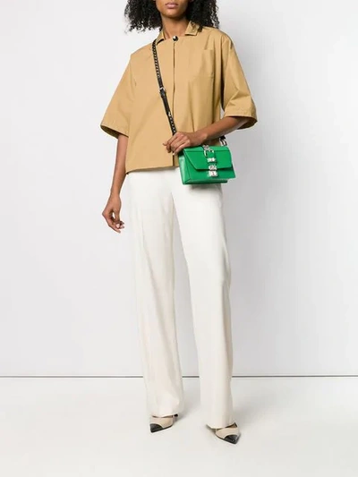 Shop Prada Elektra Medium Crossbody Bag In Green
