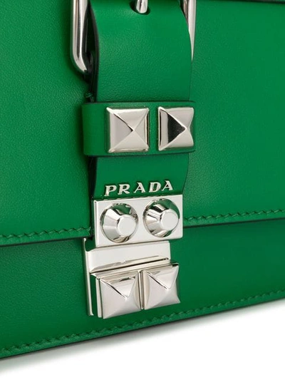 Shop Prada Elektra Medium Crossbody Bag In Green