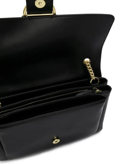 Shop Pinko Bird Plaque Cross Body Bag In Black