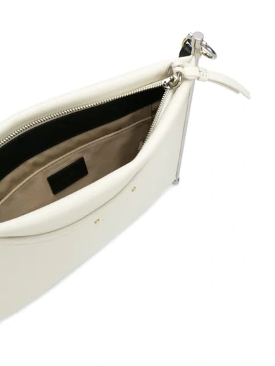 Shop Chloé Roy Metal Fram Handbag In White