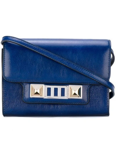 Shop Proenza Schouler Ps11 Wallet With Strap - Blau In Lapis