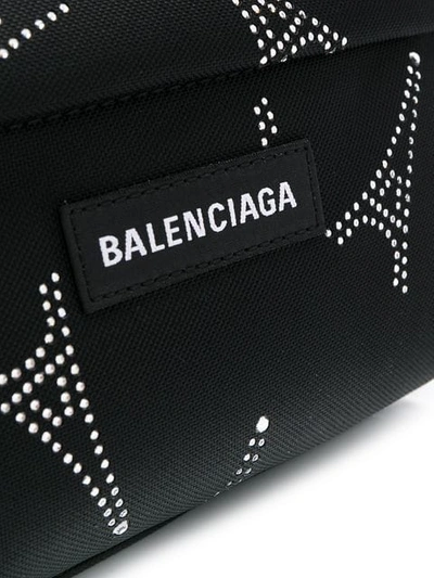 BALENCIAGA EXPLORER CRYSTAL-EMBELLISHED BACKPACK - 黑色