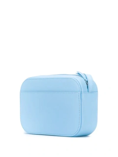 Shop Balenciaga Everyday Logo Camera Bag Xs In Blue