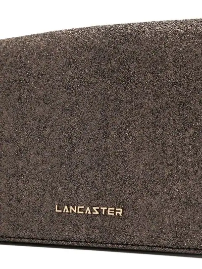 Shop Lancaster Actual Shiny Glitter Clutch In Metallic