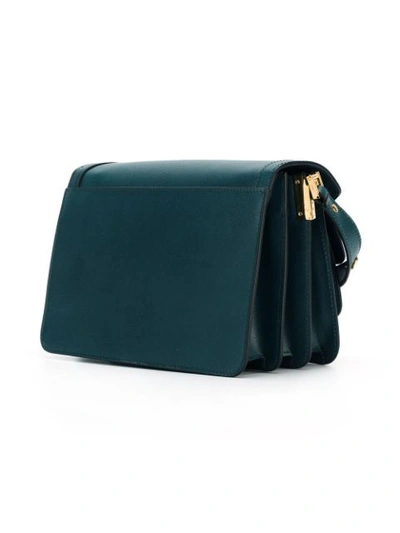 Shop Marni 'trunk' Shoulder Bag In Green