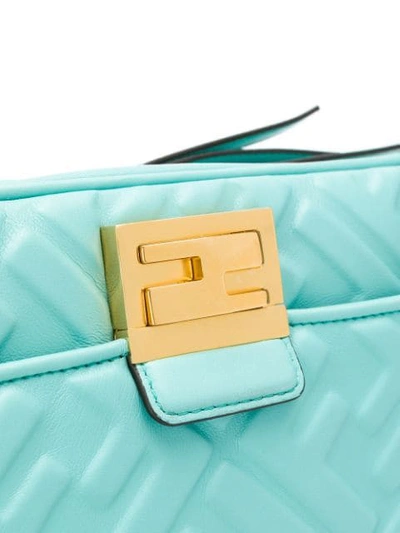 Shop Fendi Upside Down Belt Bag In Blue