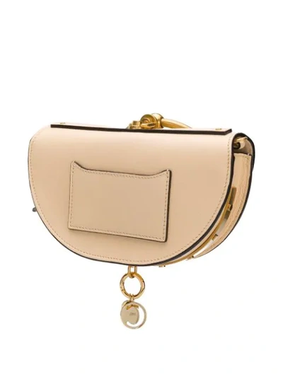 Shop Chloé Nile Minaudière In Neutrals