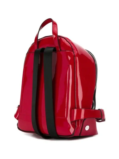 Shop Calvin Klein Round Shape Backpack In Red