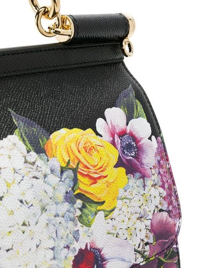 Shop Dolce & Gabbana Bouquet Tote Bag In Black