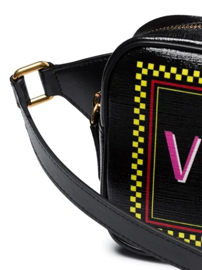 Shop Versace Vintage-logo Belt Bag In Black