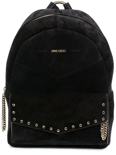 Shop Jimmy Choo Cassie Backpack In Black