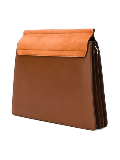Shop Chloé Faye Shoulder Bag In Brown