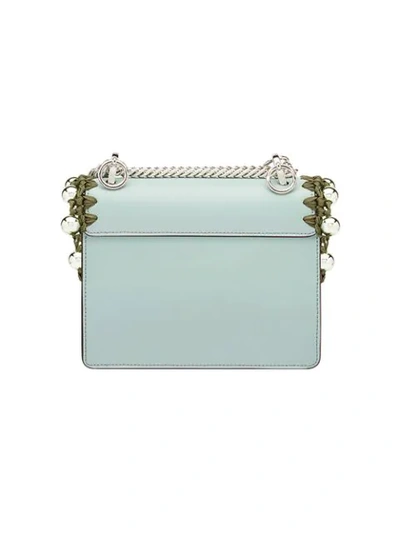 Shop Fendi Kan I Small Shoulder Bag In Blue