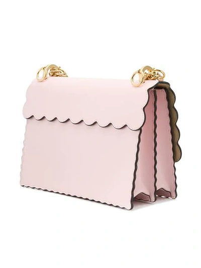 Shop Fendi Kan Shoulder Bag In Pink