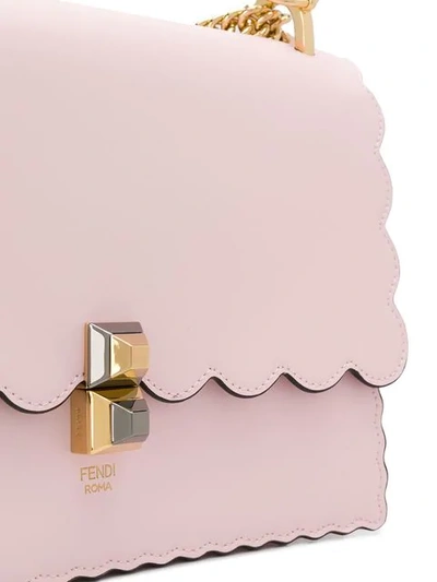 Shop Fendi Kan Shoulder Bag In Pink