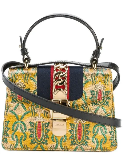 Shop Gucci Mini 'sylvie' Handtasche In Multicolour