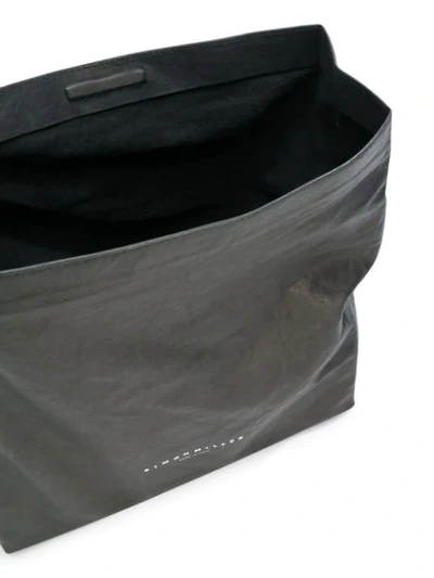 Shop Simon Miller Black Lunchbox 30 Leather Clutch Bag In 90303 Black
