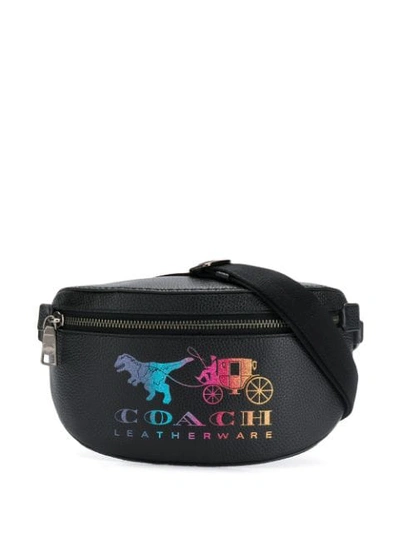 Shop Coach Rexy And Carriage Belt Bag In Black