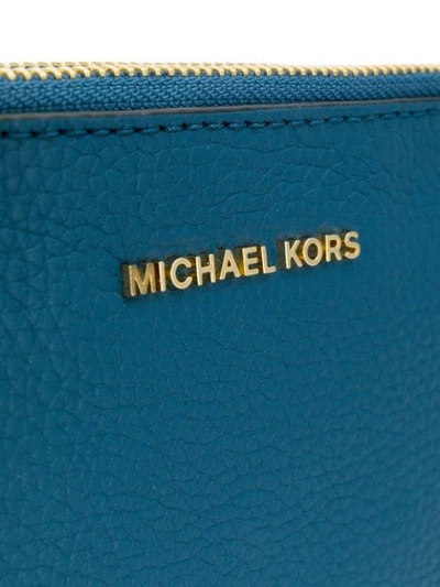 MICHAEL MICHAEL KORS DOUBLE POUCH CROSSBODY BAG - 蓝色
