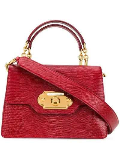 Shop Dolce & Gabbana Welcome Crossbody Bag In Red
