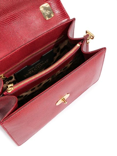 Shop Dolce & Gabbana Welcome Crossbody Bag In Red