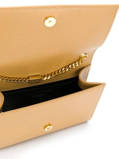 Shop Saint Laurent Sunset Shoulder Bag In Gold