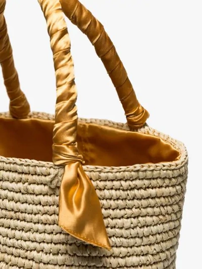 Shop Sensi Studio Medium Woven Basket Bag In Neutrals