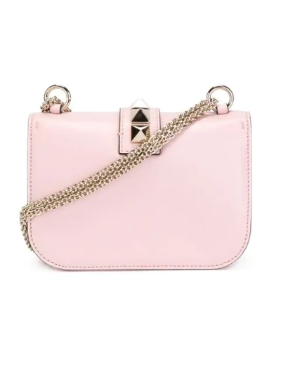 Shop Valentino Garavani Glam Lock Shoulder Bag In Pink