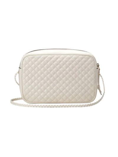 Shop Gucci Small Quilted Leather Shoulder Bag In White