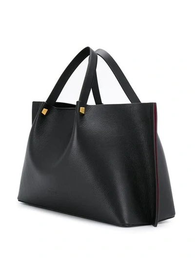 VALENTINO VALENTINO GARAVANI GO LOGO TOTE BAG - 黑色