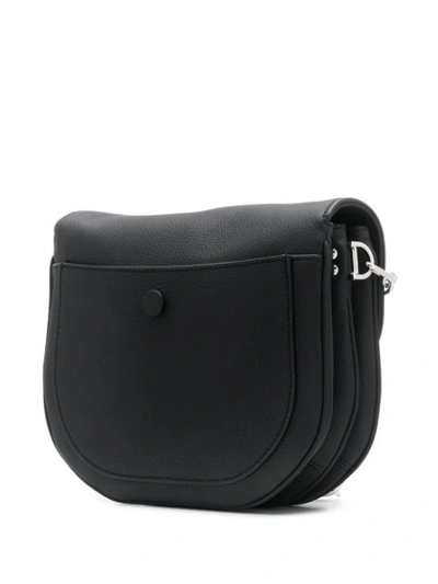 Shop Tod's Foldover Top Shoulder Bag In Black