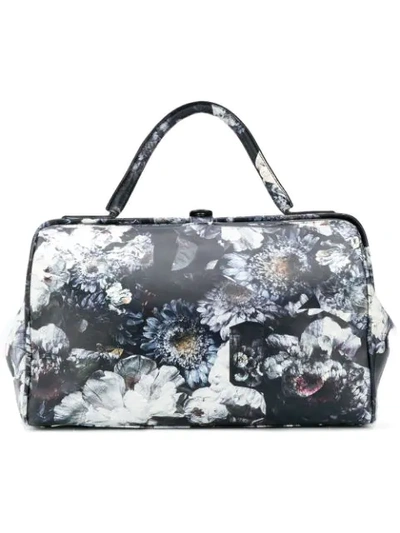 Shop A.f.vandevorst Abstract Floral Print Holdall In Blue