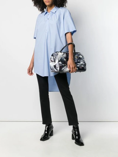 Shop A.f.vandevorst Abstract Floral Print Holdall In Blue