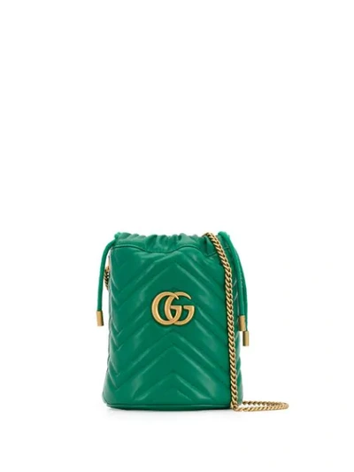 Shop Gucci Double G Bucket Bag - Green