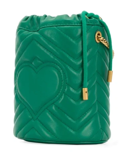 Shop Gucci Double G Bucket Bag - Green