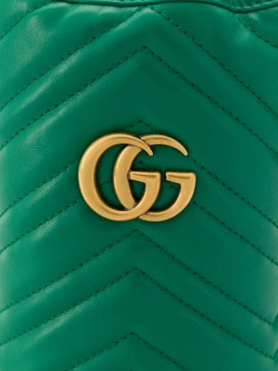 Shop Gucci Double G Bucket Bag - Green