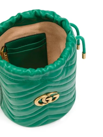 Shop Gucci Double G Bucket Bag - Green