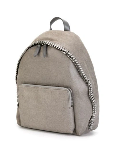 Shop Stella Mccartney Mini Falabella Backpack In Grey