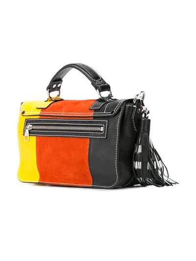 Shop Proenza Schouler Colorblock Ps1+ Tiny In Black