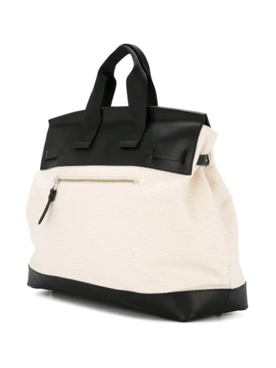 Shop Cabas 1day Tripper Tote Bag In White
